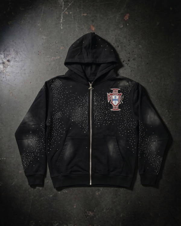 Producto - Valley Dreams Portugal Rhinestone Zip-Up