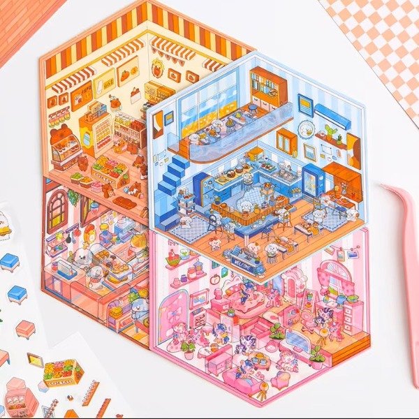 Producto - Stickers 3D casita decorativa Vinilo