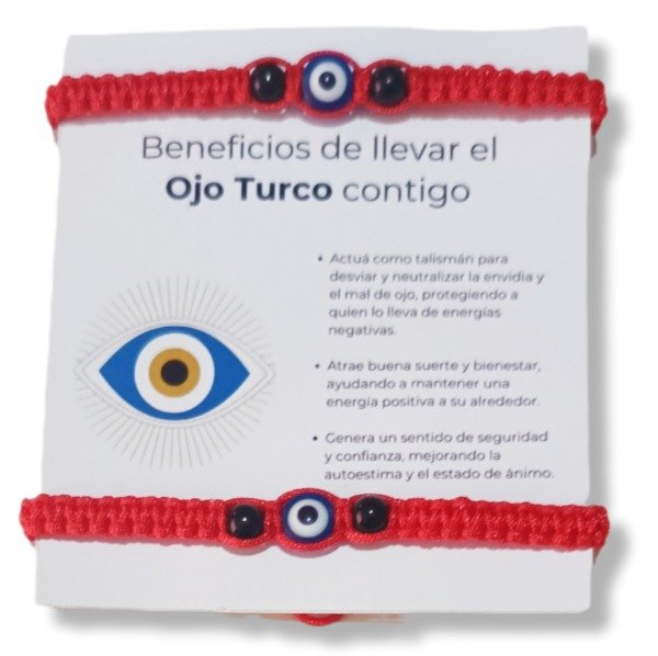 Producto - Pulseras ojo turco roja