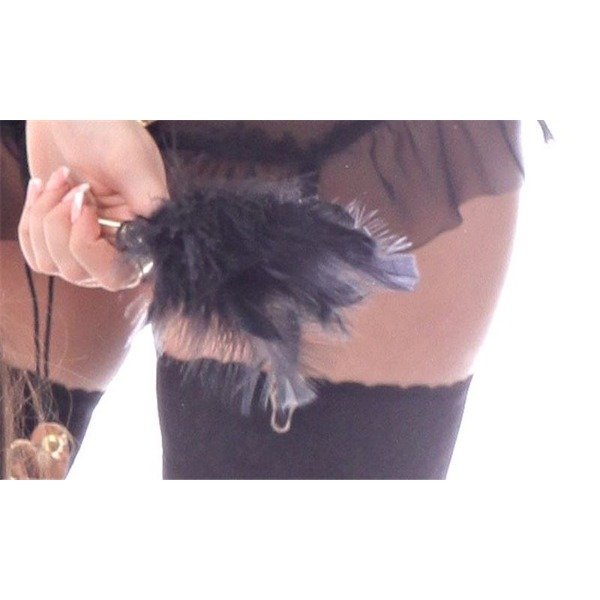 Producto - PLUMA LUXURY GOLD CON PUNTILLA