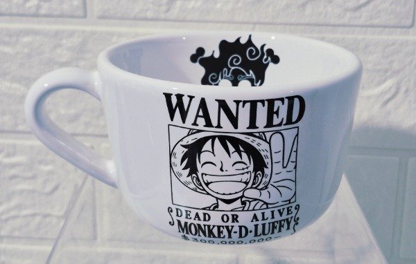 Producto - Tazón Luffy wanted blanco One Piece 500cc