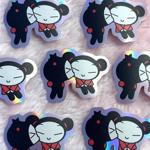 Producto - Sticker Pucca y Garu Kiss