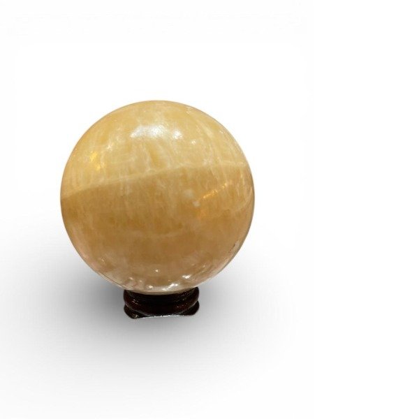 Producto - ESFERA CHICA DE PIEDRA NATURAL - CALCITA AMARILLA