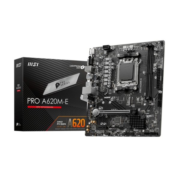 Producto - Mother skt AM5 DDR5 -4xSata Msi PRO A620M-E