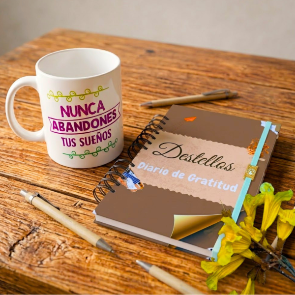 Producto - Diario de Gratitud + Taza personalizada - 3