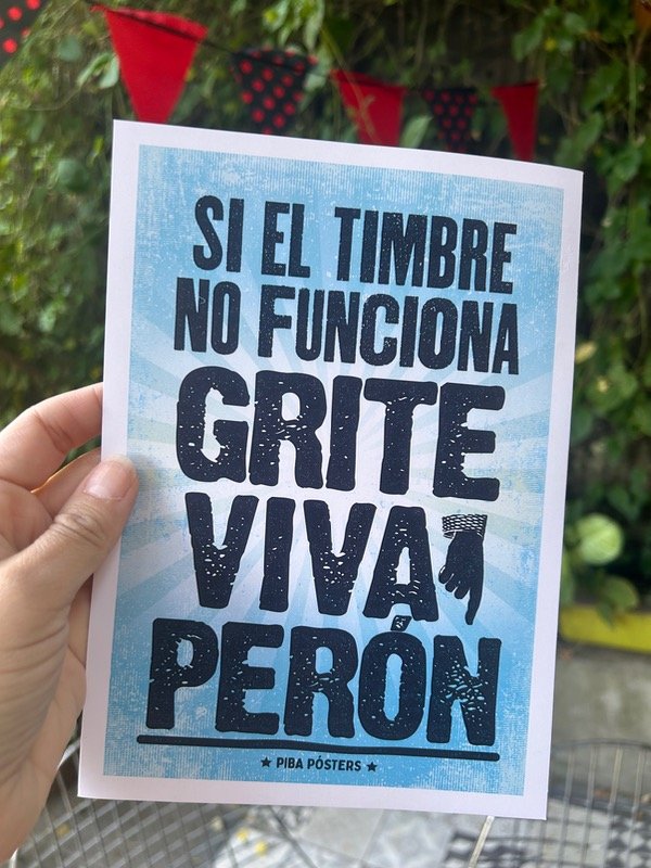 Producto - Lámina timbre A5 - Piba Posters