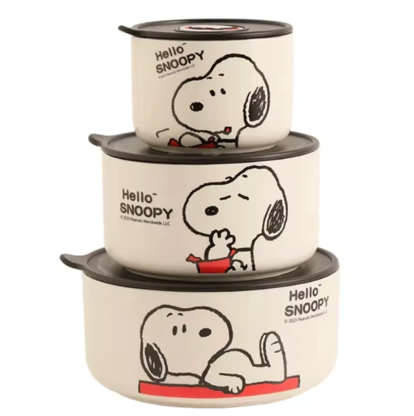 Producto - Bowl de ceramica Snoopy Blanco 3 tamaños