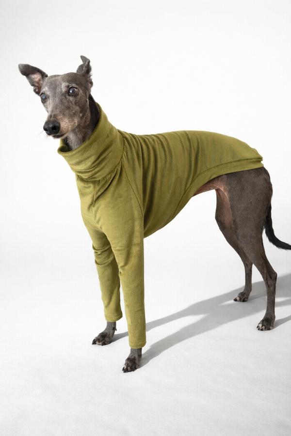 Producto - Polera de plush aceituna