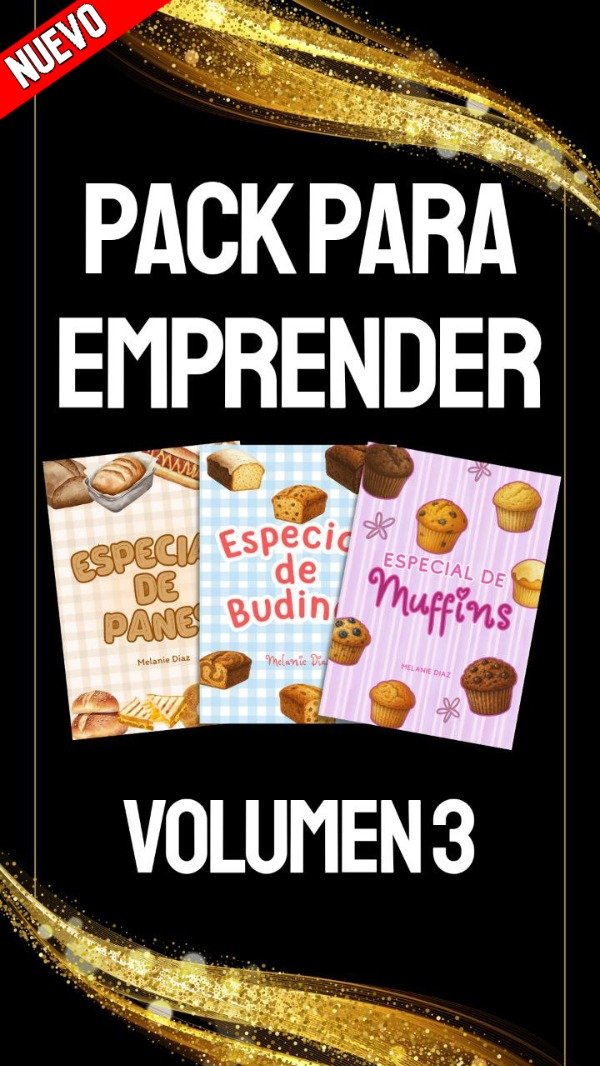 Producto - PACK EMPRENDEDOR Vol.3 / x3 RECETARIOS