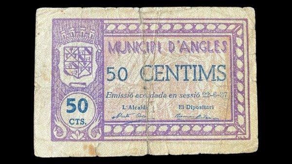 Producto - Guerra Civil Española. D-Angles (1937) 50 Centimos - 0