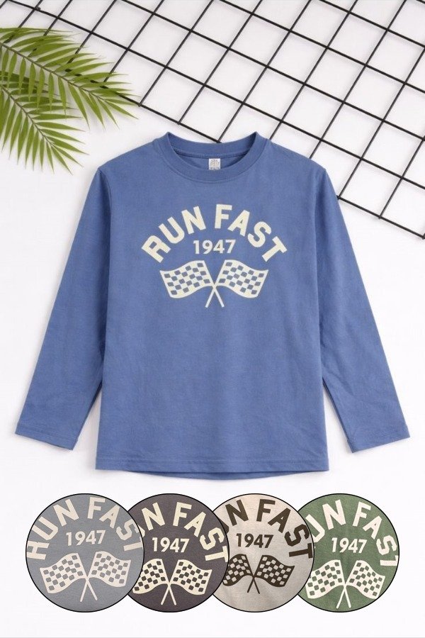 Producto - Remera Estampada M/L Run Fast