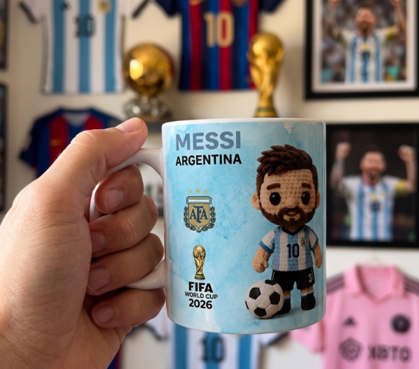 Producto - taza messi crochet