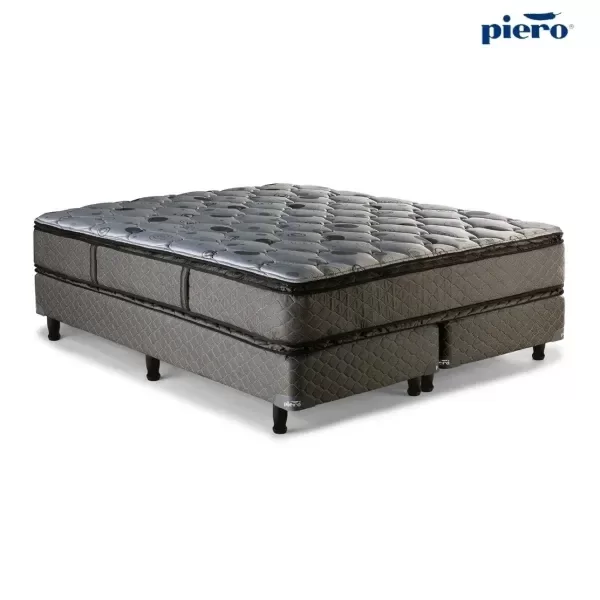 Producto - Sommier y Colchón Piero Regno Doble Pillow Top 200x180 + 2 Almohadas de Regalo - 2