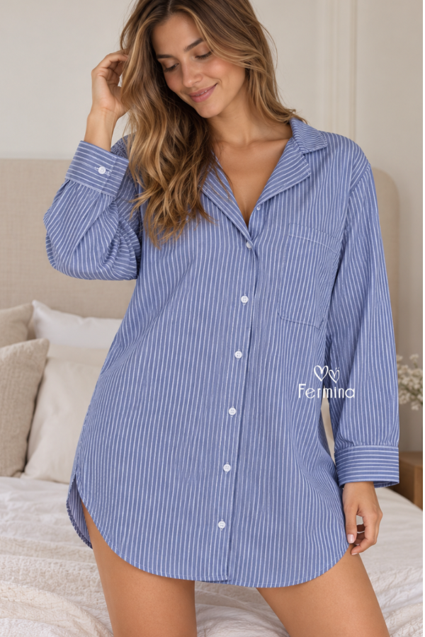 Producto - CAMISON CAMISERO DE ALGODON "REGALIZ" Art. 131053 (Talle 2) - 0