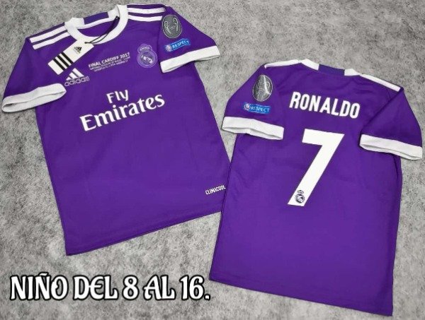 Producto - CAMISETA ALTERNATIVA PARA NIÑOS 2017 -  REAL MADRID