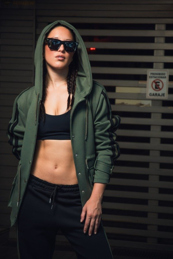 Producto - Campera parka con broches