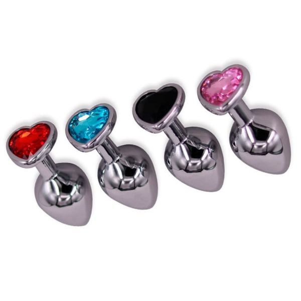 Producto - Plug Anal Metálico con Joya de Corazón