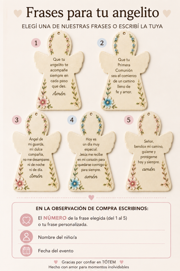 Producto - Pack Angelito Souvenirs Personalizado - 6