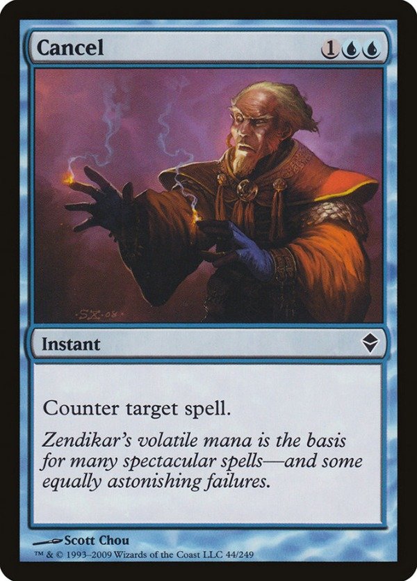 Producto - Cancel  Zendikar