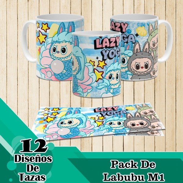 Producto - Diseños Digitales / Plantillas Para Tazas De Labubu M1