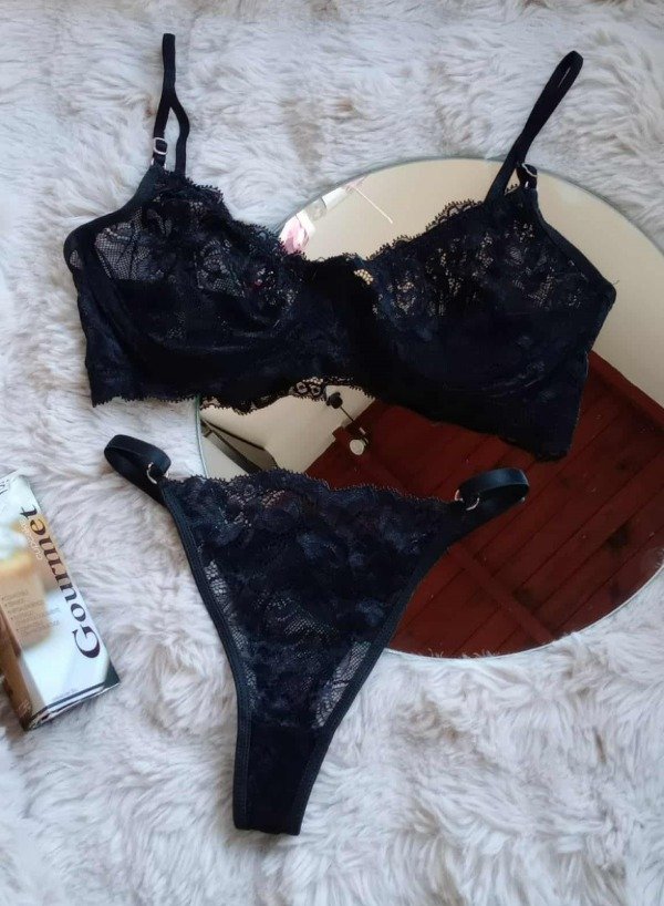 Producto - Conjunto Encaje Elizabeth Taza Alta