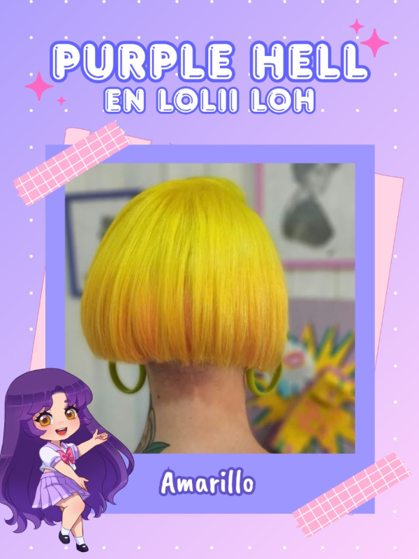 Producto - Tintura Amarillo Vegana Fantasia - Marca Purple Hell