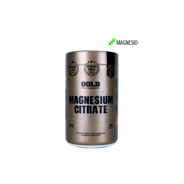 Producto - Citrato de magensio 60 caps. GOLD NUTRITION