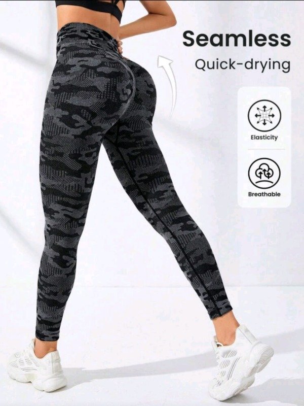 Producto - Leggings Deportivo shein sport camuflado negro
