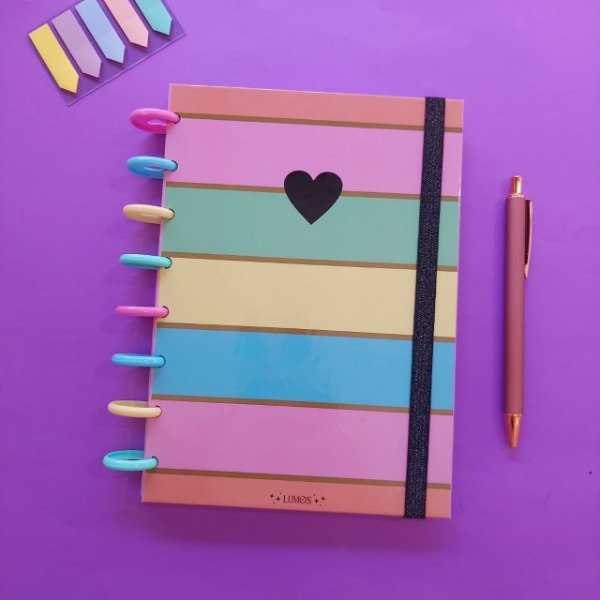 Producto - Cuaderno Lumos Tapa Dura A5 (Arcoiris)
