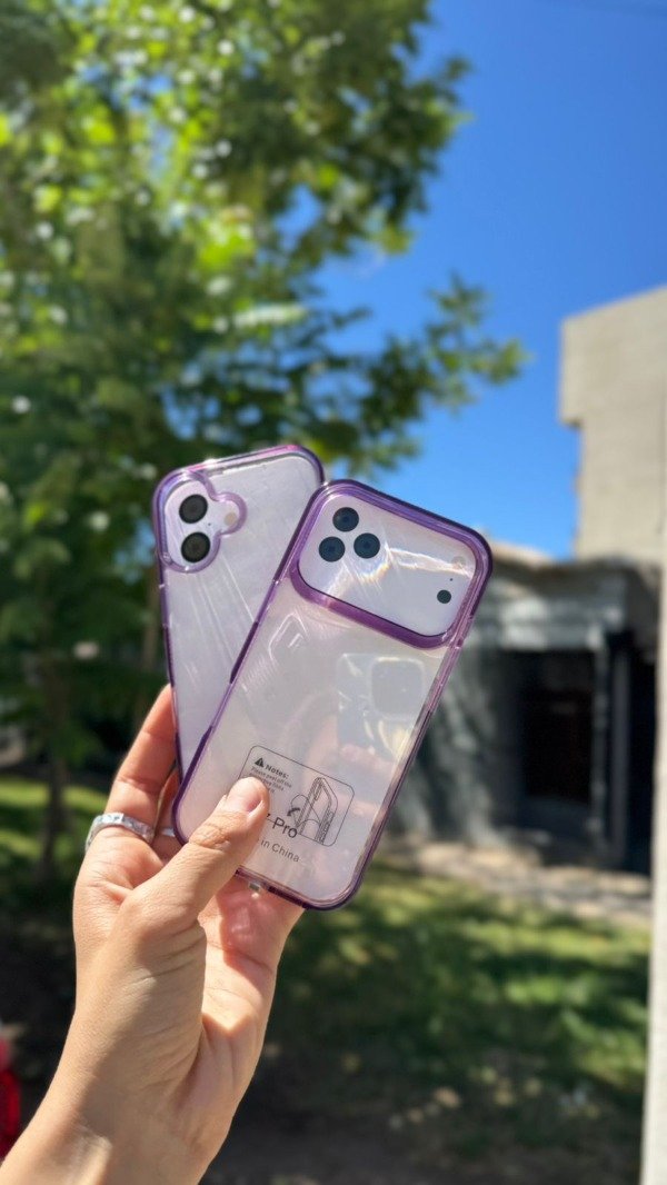 Producto - Funda Transparente ULTRA REFORZADA Violeta (Iphone 17)