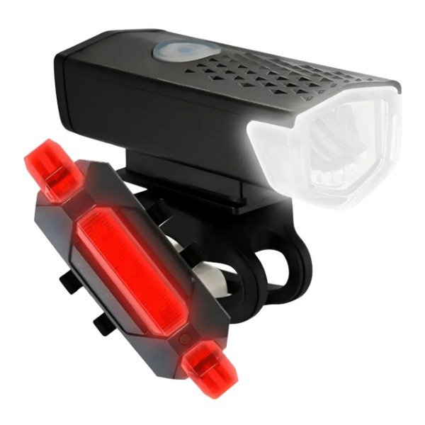 Producto - Luz Frontal y Trasera "Combo" Para Bicicleta Recargables Usb - 0