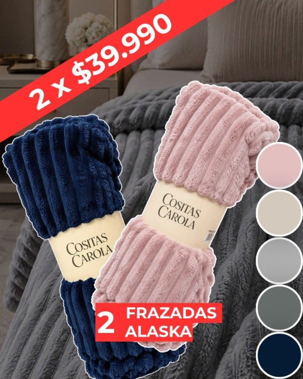 Producto - PROMO - 2 FRAZADAS ALASKA