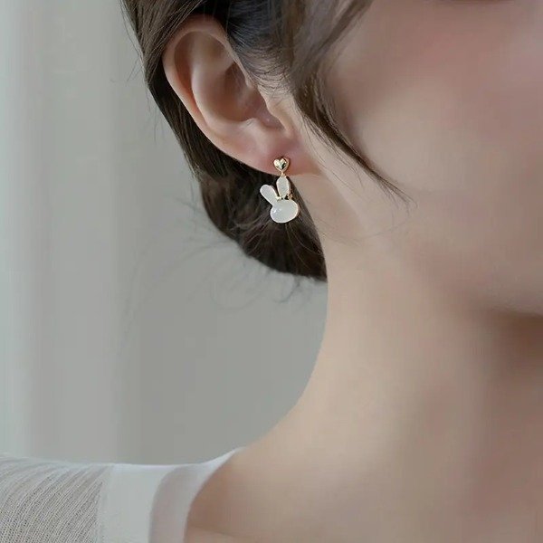 Producto - Aros conejito dorado - Acero - 1