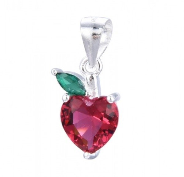 Producto - Dije Corazon Cubic Plata 925