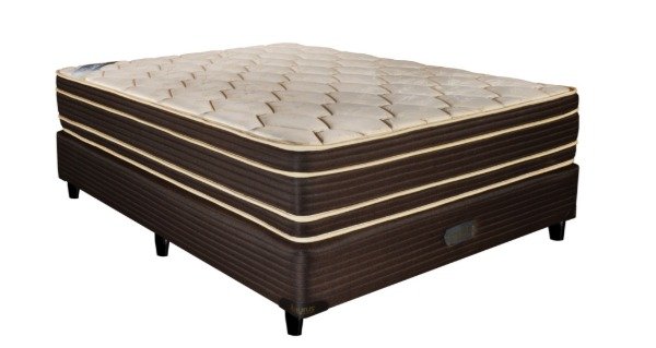Producto - Colchon + Sommier Gold Jackard con Euro Pillow Espuma Alta Densisad 1.40x1.90