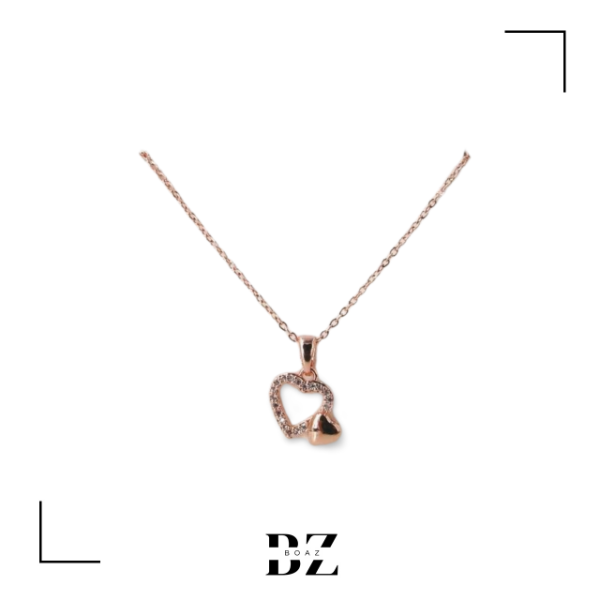 Producto - CADENA ACERO ROSADO CON DIJE X PCS - 2055-2