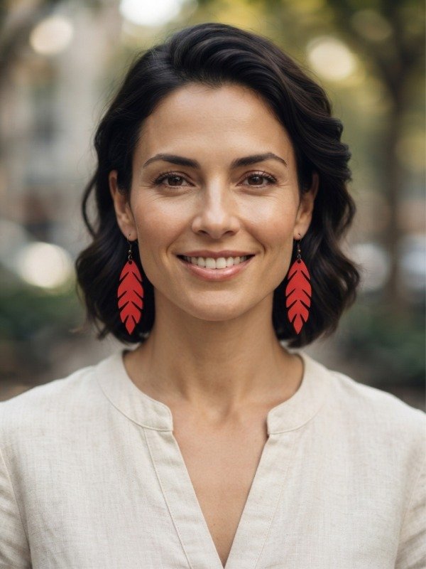 Producto - Aros Pluma / Rojo Fuego - 0