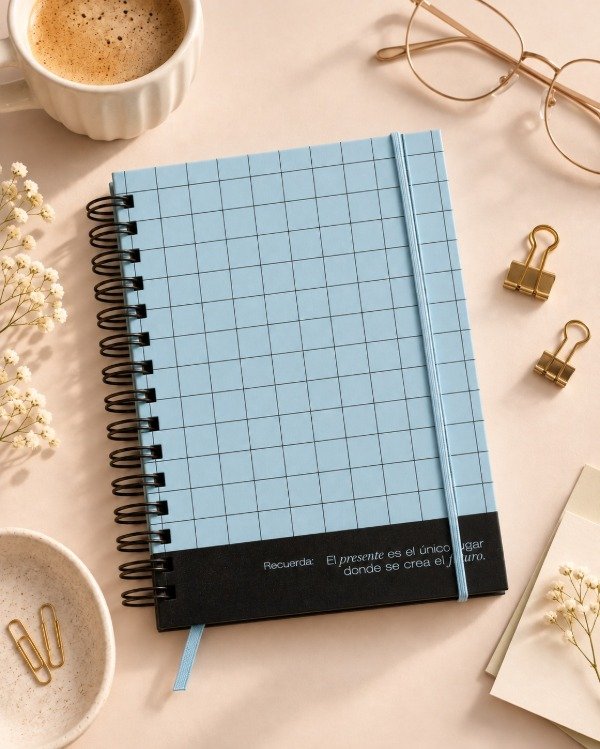 Producto - Presente - Celeste a cuadros - Agenda 2027 - 1