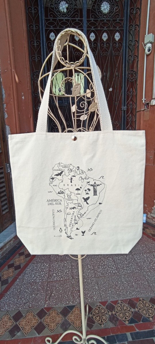 Producto - Tote América de Sur  en crudo