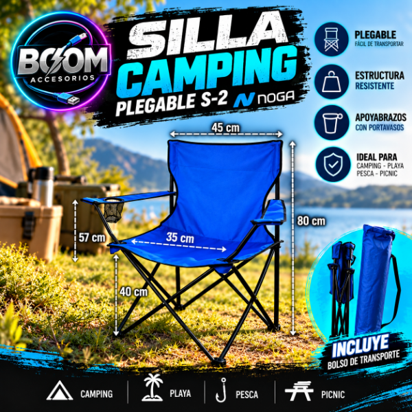 Producto - Silla Camping Plegable S-2 Noga - 0
