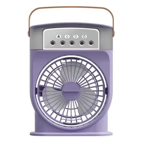 Producto - Ventilador De Mesa Inalámbrico Portátil Recargable Luces Rgb