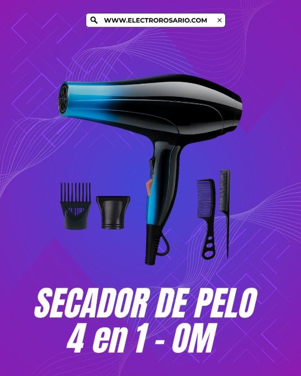 Producto - SECADOR DE PELO OM - 4 EN 1