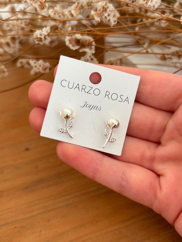 Producto - Aros Rosas Perla - 0