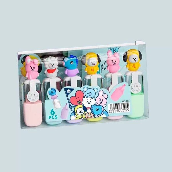 Producto - Resaltadores BT21 pack x6