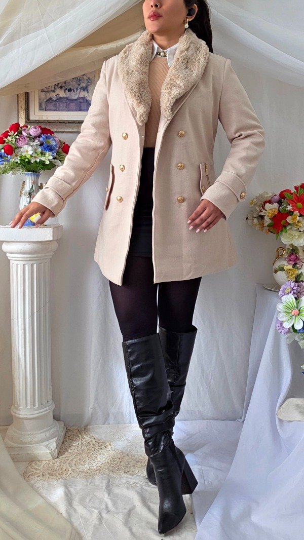 Producto - Tapado Berenice Nude! IMPORTADO NUEVO