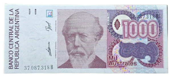 Producto - 1000 Australes (De Paul - Gonzalez Fraga) Bott.2858a Unc