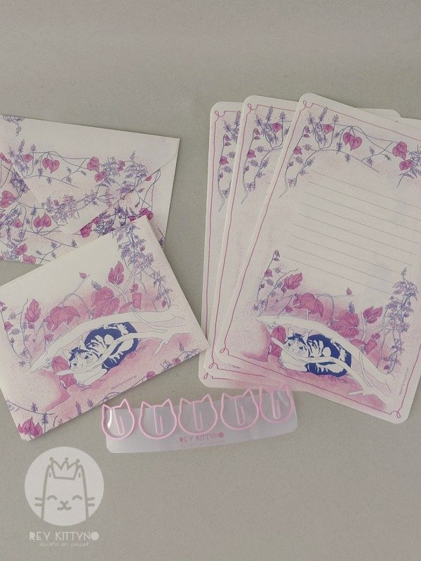 Producto - Papel carta + sobres + clips - 1