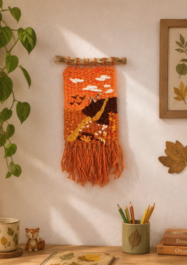 Producto - Tapiz Río dorado - Colección Paisajes Tejidos