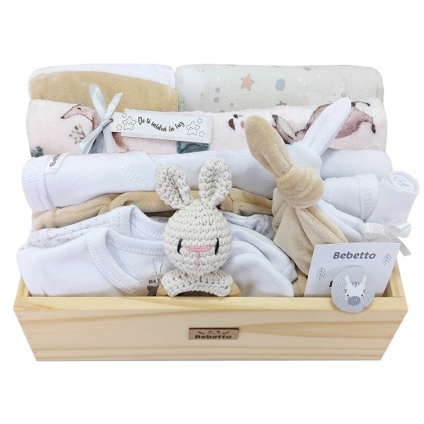 Producto - Box Plush y Algodón 18 P INVIERNO / Beige Forest Neutro