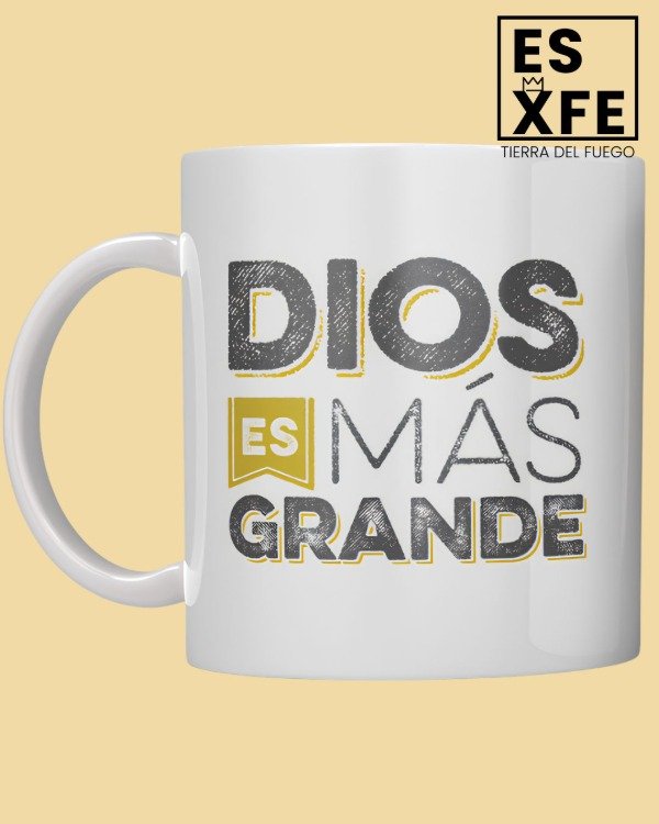 Producto - Taza cerámica  "Dios es mas grande"